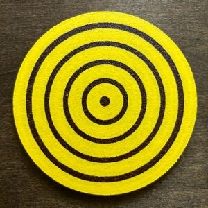 Boruto Yellow Rinnegan Laser Engraved Painted Cork Coaster